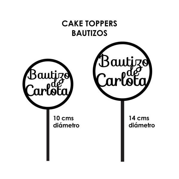Cake topper para Bautizo