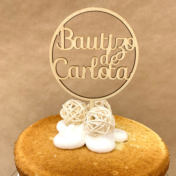 Cake topper para Bautizo
